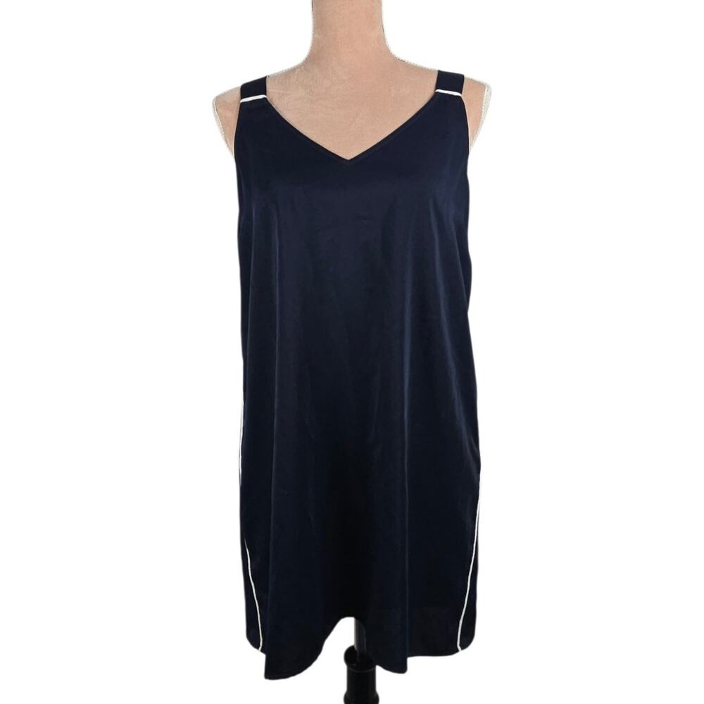 Negative Supreme Mini Slip Dress Navy Size Medium